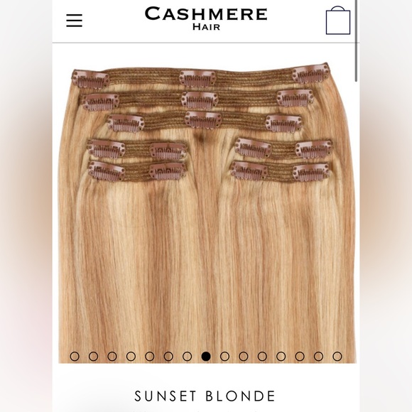 Cashmere Hair Sunset Blonde 18” Clip In Extensions - Picture 2 of 7